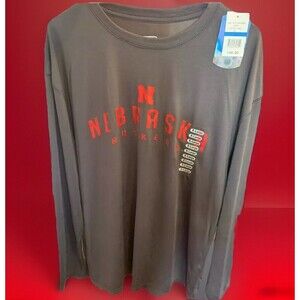 NEBRASKA CORNHUSKERS NEW T-Shirt Men’s X-Large Long Sleeve Football Polyester